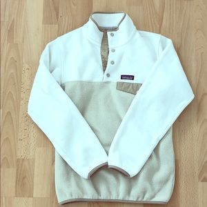 Patagonia Synchilla XS White/Tan Pullover